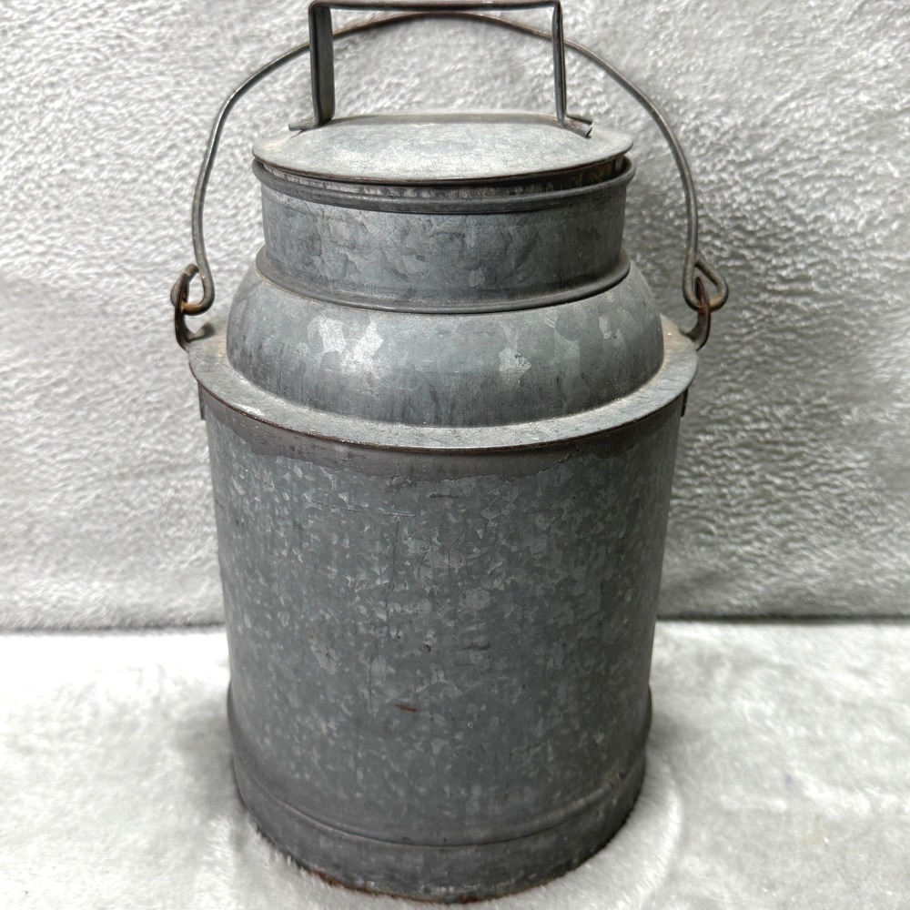 NYCS Railroad New York‎ Central System Vintage Galvanized Milk Water Utility Can